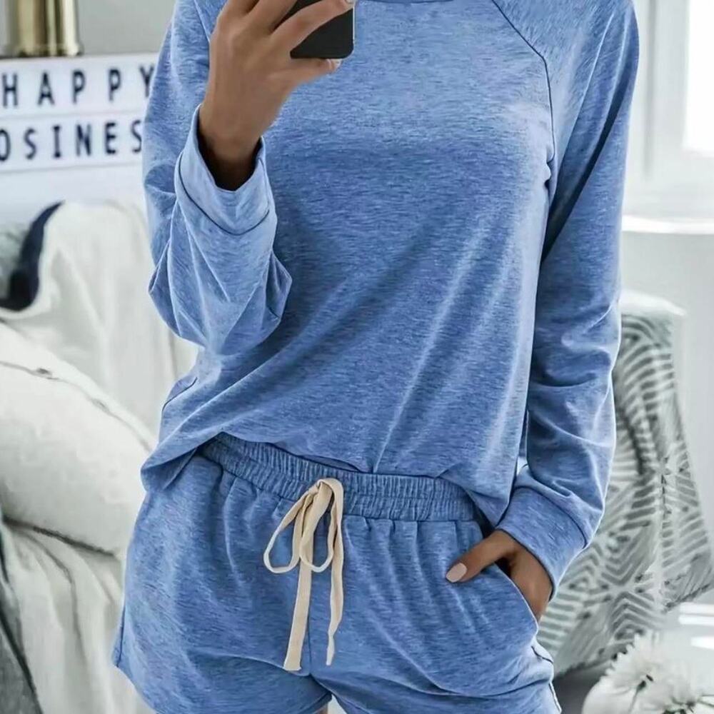 NWT Comfy womens blue loungewear set size M TikTok Trending
